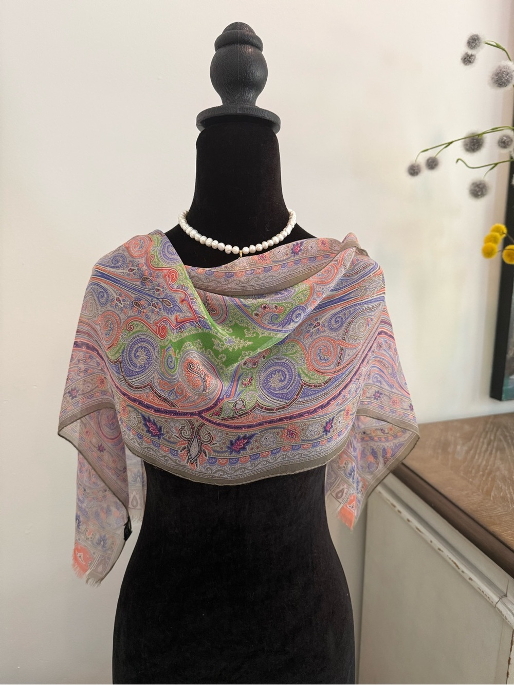 Etro Silk Shawl Multicolor Made in Italy